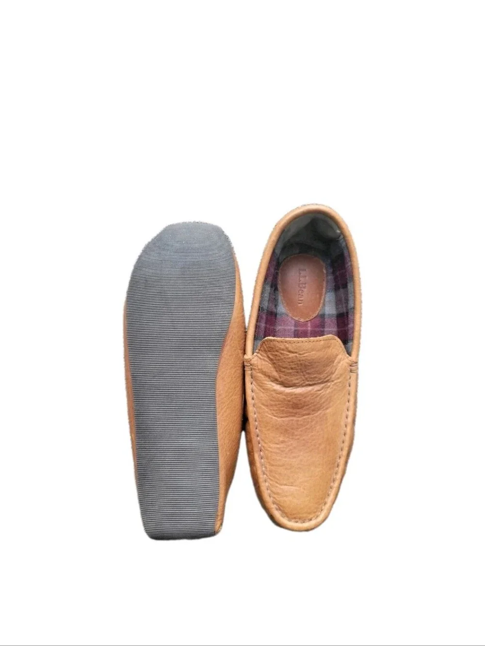 shoes men L.L Bean, leather, 9M ,ID284366- tan made in china great condition